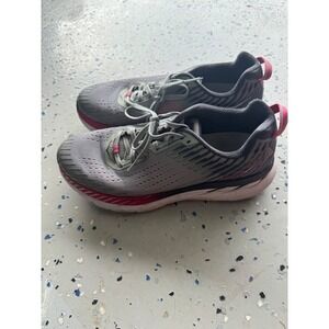 Hoka Clifton Running‎ Shoes Lightweight Cushioned Athletic Sneakers Gray Pink